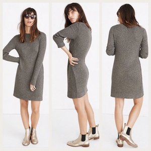 Madewell night sparkle mockneck long sleeve sweater dress size small